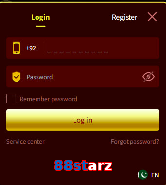 88Starz login preview